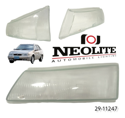 Vidrio Faro Daewoo Cielo (izquierdo) 29-11247