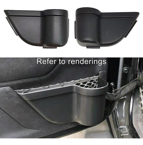 2 Bolsillos De Puerta Delantera Para Jeep Wrangler 2011-2018