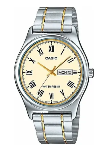 Reloj Casio Modelo Mtp v006 Metal Combinado Cuotas sin inter s