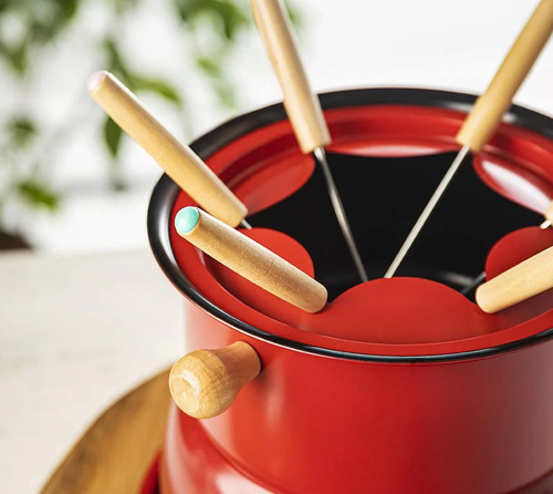 Imagem 4 de 4 de Conjunto Fondue 11 Peças Carne Chocolate Jantar Romântico