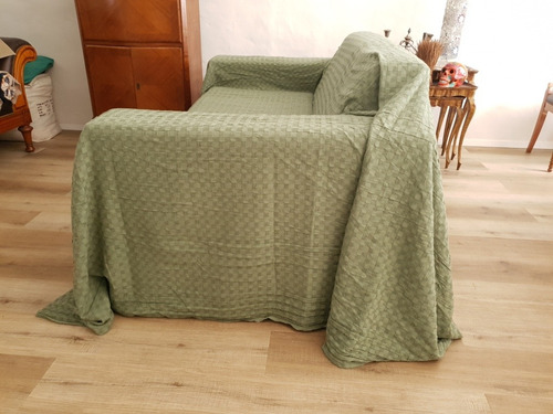 Imagen 5 de 7 de Funda Sillón Manta Nido De Abeja Ancho 2.75*2,5 Mt Gigante