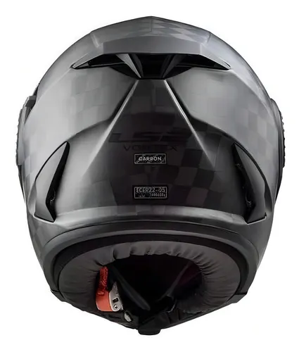 Casco Moto Carbono Modular Ls2 313 Vortex Brillo Color Negro Brillante Tamaño Del Casco L