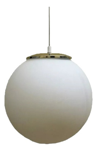 Colgante Globo Esfera Vidrio Opal Satinado Ø15 Dorado