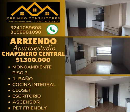 Apartaestudio En Arriendo En Chapinero Central. Bogota. Colombia