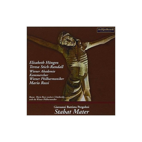 Pergolesi/hongen/wiener Philharmonic/rossi Stabat Mater Cd