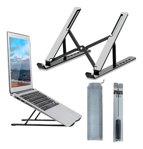 Base Soporte Laptop Aluminio ,portátil Plegable,y Ajustable