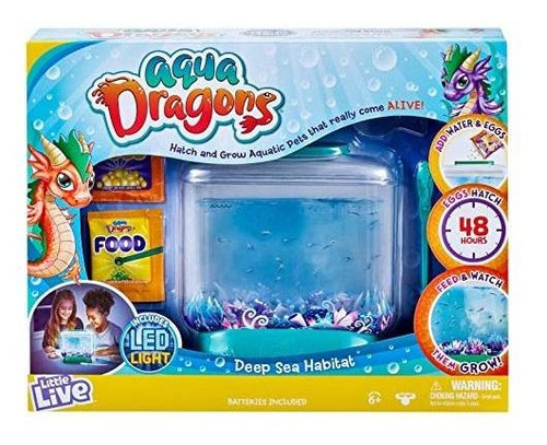Juego De Ingenio Little Live Aqua Dragons - Deep Sea Habitat