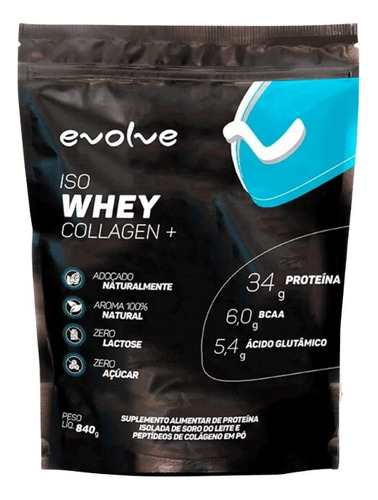 Iso Whey Hidrolisado Refil Ultra Puro (837gr) - Evolve Sabor Baunilha