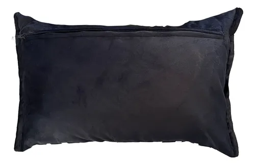 Cojin Decorativo Diseño Rombo Negro 80x40 Relleno