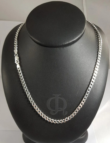 Imagen 3 de 6 de Cadena Plata 925 Groumet 4mm 60cm Maciza Hombre Garantia