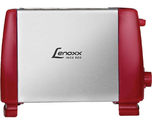 Torradeira Inox Red Fast Ptr203 Vermelha Lenoxx 220v Cor Vermelho