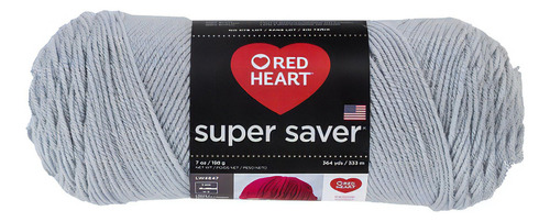 Estambre Acrílico Liso Super Saver Red Heart Coats Color 0341 Light Grey