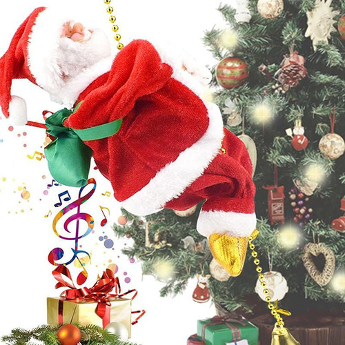 Imagem 4 de 6 de Papai Noel Subir Escada Natal Elétrica Brinquedo