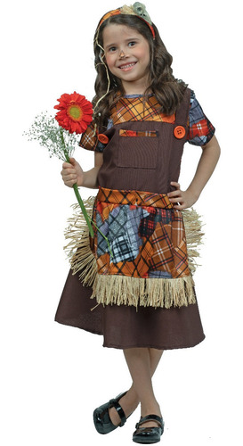 Disfraz De Niña Lil' Harvester Scarecrow