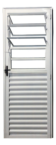 Porta De Cozinha Alumínio Branco 210 X 80 Direita