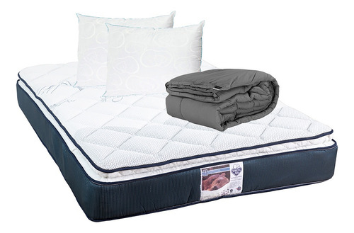 Colchon King Size Spring Air Mónaco + 2 Almohada Oso + Edr