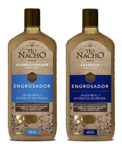 Shampoo + Acondicionador Tio Nacho Engrosador 415ml Original