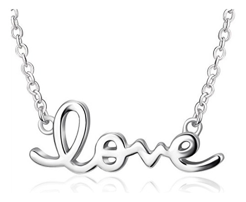 Collar Amor Cursiva | Plata 925