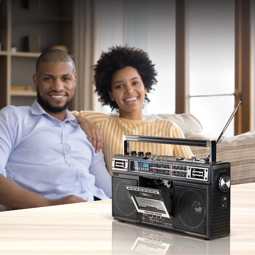 Reproductor/grabador De Casetes Qfx J-220bt Rerun X Boombox