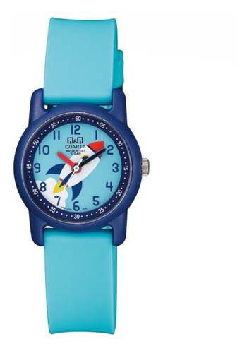 Reloj Infantil Q&q Niño Cohete Manecillas Sumergible Regalo