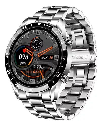 Reloj Inteligente Smartwatch Hombre Metalico Android Ios