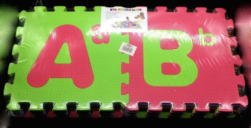 Imagen 2 de 2 de Alfombra Foami Abecedario Mayúsculas Y Minúsculas 26 Letras