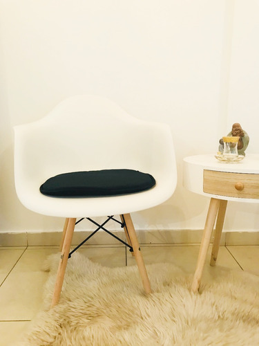 Almohadón Sillon Eames Lienzo Pack 4 Unid Espuma 3cm