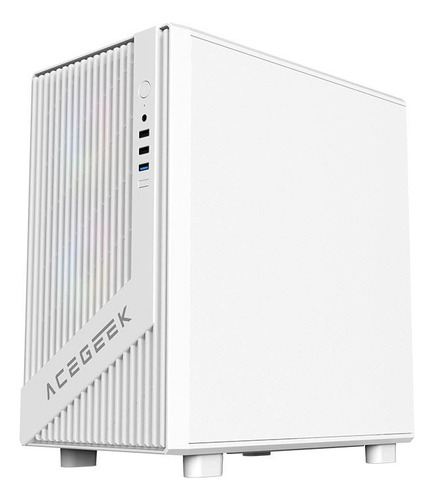 Gabinete Gamer Acegeek Blade Mid-tower Lateral/vidro Branco
