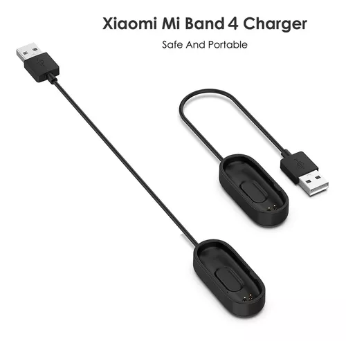 Cable Cargador Para Xiaomi Mi Band 4 Reloj Smart Pulsera M4 Color Negro