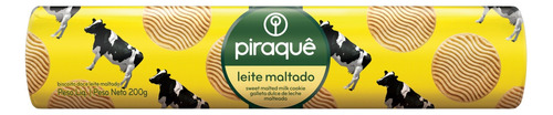 Biscoito Leite Maltado Piraquê Pacote 200g