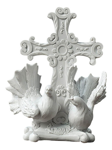 Adorable Cruz Estatua Arte Escultura Decorativa Mesa