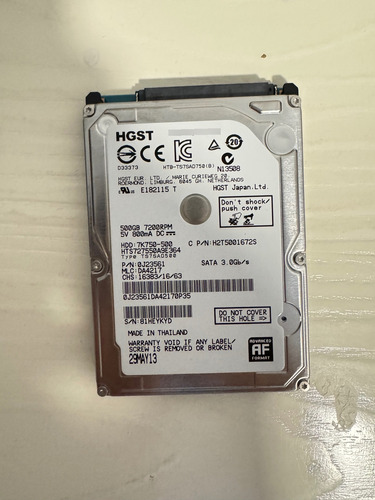 Lote 4 Discos Duros Laptop 2.5 Gris (Usado)