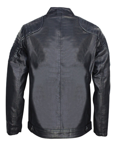 Imagen 4 de 7 de Chamarra Biker Vini Piel Roosevelt Súper Modelo Premium 05