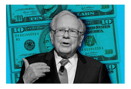 Vinilo 60x90cm Warren Buffet El Mejor Inversor Finanzas M2