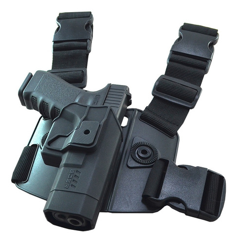 Kit Tactico Boer Funda Pistolera Nivel 2 Glock 17 + Muslera 