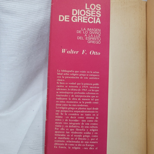 Imagen 9 de 10 de Los Dioses De Grecia Lo Divino Griegos Walter F Otto Eudeba