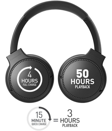 Audífonos Inalámbricos Con Bluetooth Panasonic Rb-m300b-k Color Negro