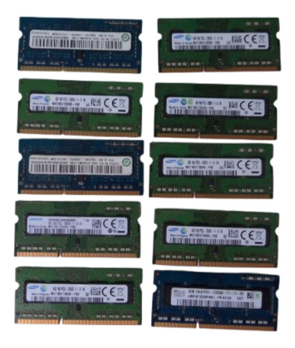 Memoria Ram Ddr3l 4gb Para Laptop Original Lote 10 Pzas (Usado)