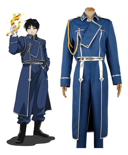 Disfraz De Cosplay Anime Fullmetal Alchemist De Roy Mustang