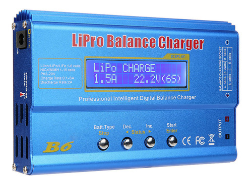 Cargador Lipo De Batería Rearcharger Balance 6a 80w