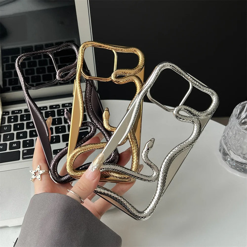 Funda De Teléfono 3d De Lujo Con Forma De Serpiente For
