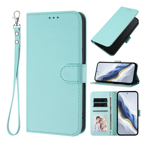 Funda Para Teléfono Samsung Galaxy A, Funda De Piel Tipo Cartera, Color Menta Pt187