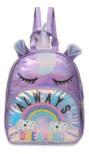 Mochila Infantil Trendy Always Dreaming Ar1 17430 Ellobo Color Violeta Diseño De La Tela Lisa