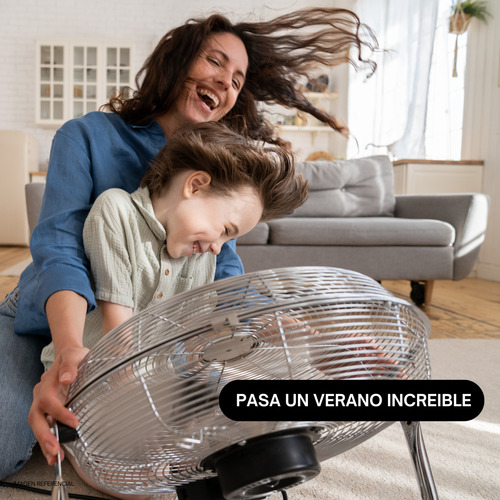 Ventilador Pedestal Industrial 90w 3 En 1 Kioto 18 Metalico Estructura Negro Diámetro 18 Material De Las Aspas Metal