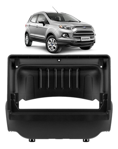 Moldura 9 Polegadas Ecosport 2013 2014 2014 2016 2017 Preta