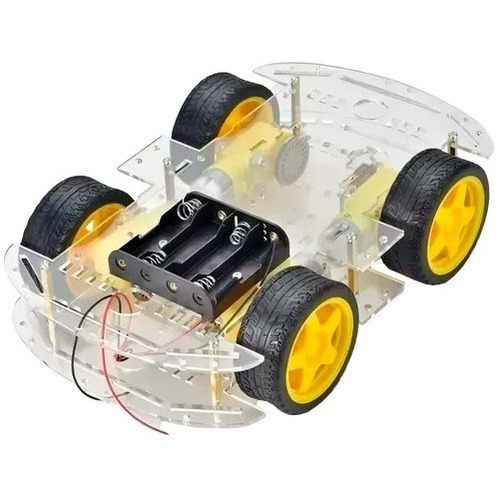 Carro Robotico Kit Coche Chasis 4wd Robot 4 Llantas Arduino