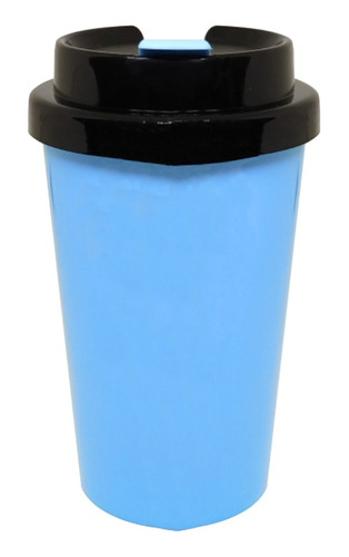 Vaso De Plastico Termico Con Tapa Pico Antiderrame Colores