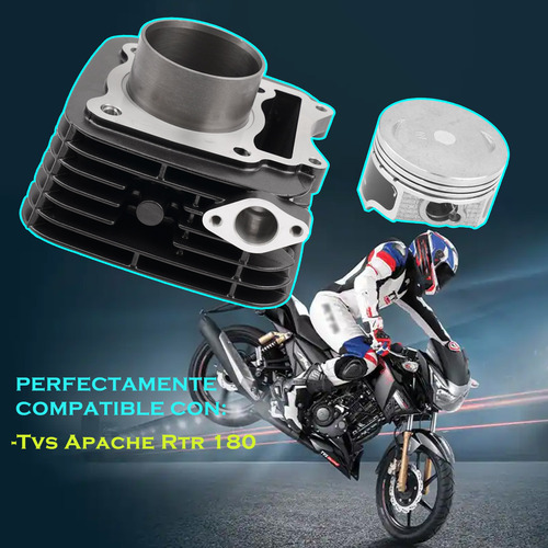 Kit De Cilindro Completo Para Tvs Apache Rtr 180 Alta Calida