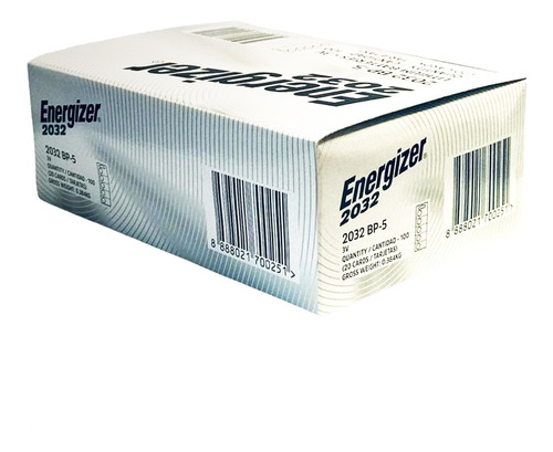 Pila Cr 2032 3v Lithium Energizer Caja X 100 Unidades Cr2032