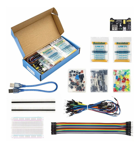 Imagen 2 de 6 de Kit De Componentes Electrónicos Para Arduino, Raspberry Pi
